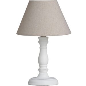 Ravenna Column Table Lamp With Linen Shade