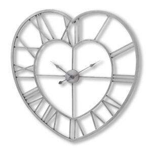 Embossed Wall Clock With Glass
