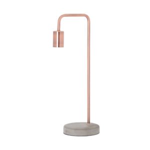 Dunum Column Table Lamp With Linen Shade