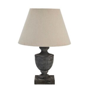 Dunum Column Table Lamp With Linen Shade