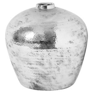 Large Hammered Silver Astral Vase