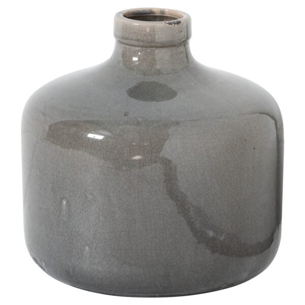 Argento Grey Glazed Chive Vase