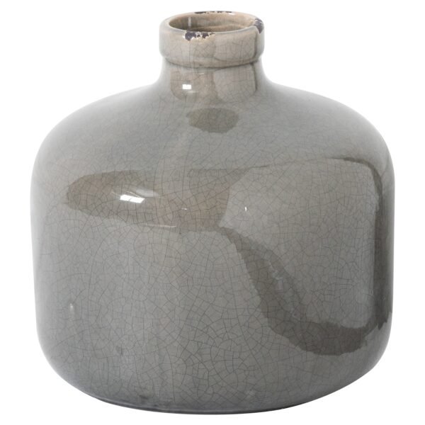 Argento Grey Glazed Eve Vase