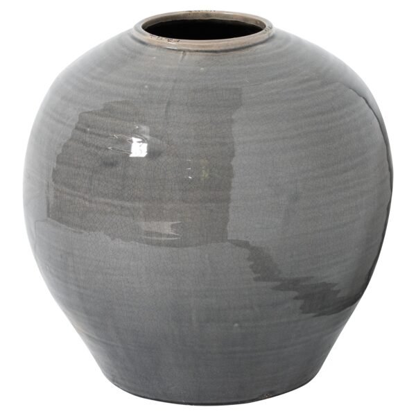 Argento Grey Glazed Regola Vase