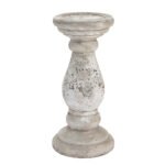 Toscano Small Brown  Column Candle Holder
