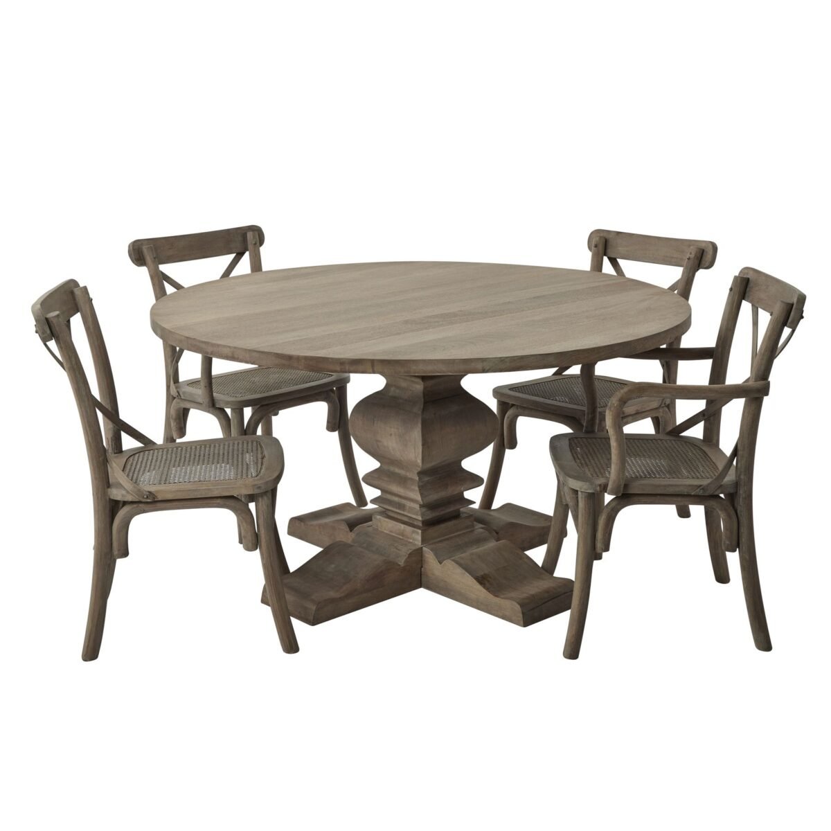Bordeaux Collection Round Pedestal Dining Table