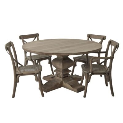 Bordeaux Collection Round Pedestal Dining Table