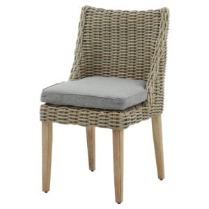 Vesuvio Collection Outdoor Bistro Table With Glass Top