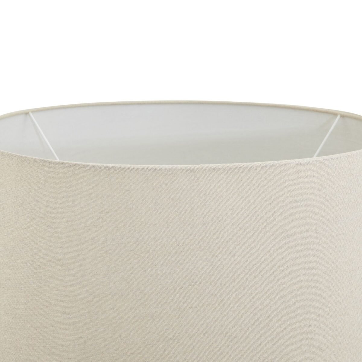 Bianca Antique White Squat Table Lamp With Linen Shade