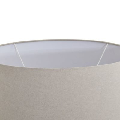 Vesuvio Grey Round Table Lamp With Linen Shade