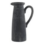 Decorative Tall Navy Stoneware Jug