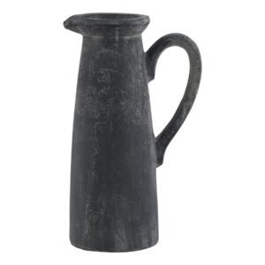 Decorative Tall Navy Stoneware Jug