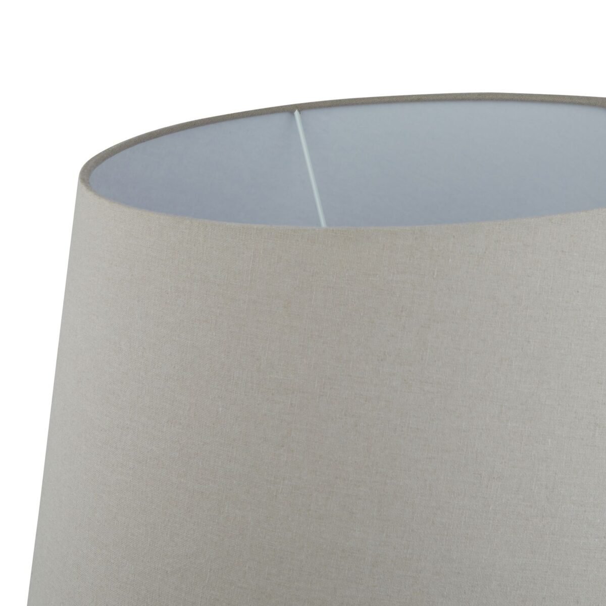 Toscano Brown  Round Table Lamp With Linen Shade