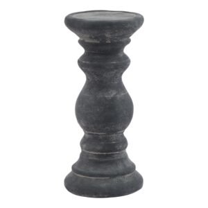 Vesuvio Grey Round Table Lamp With Linen Shade