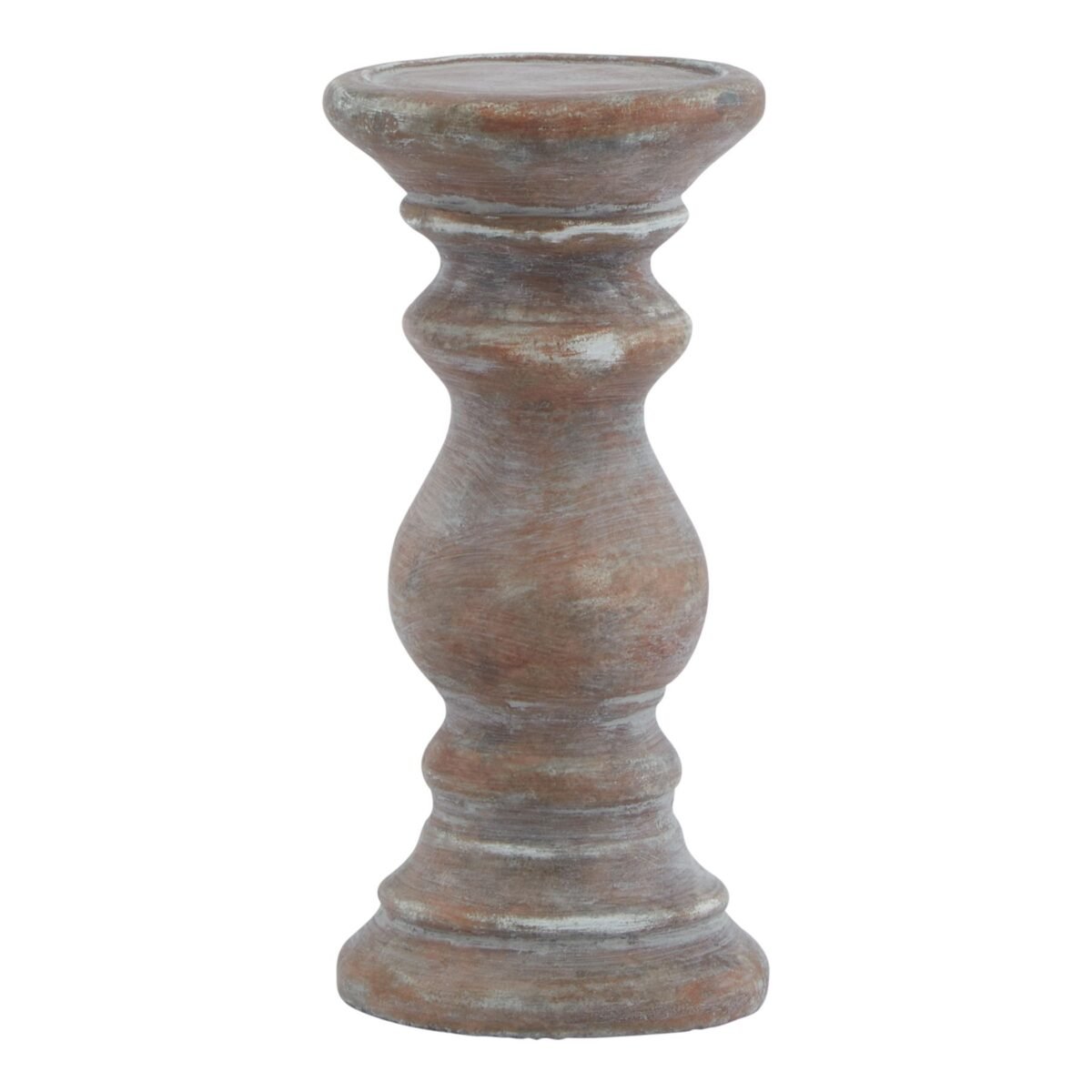 Toscano Small Brown  Column Candle Holder