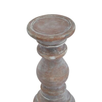 Toscano Small Brown  Column Candle Holder