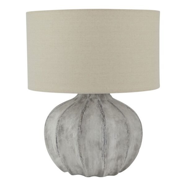 Bianca Antique White Flute Lamp