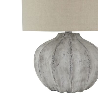 Bianca Antique White Flute Lamp