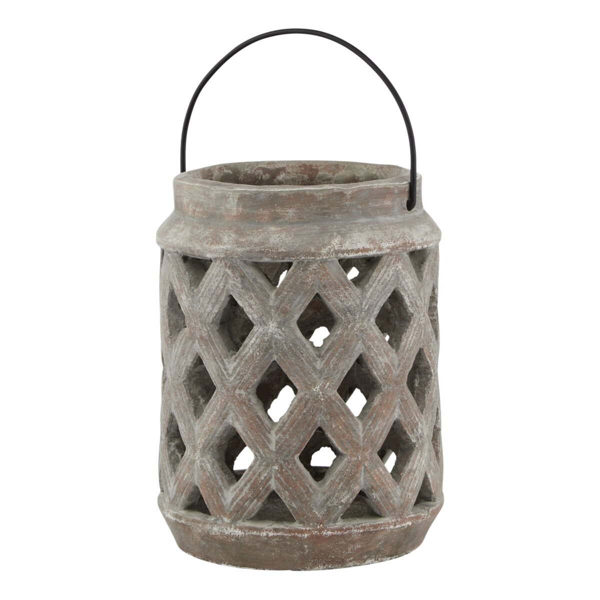 Toscano Brown Large Lattice Lantern