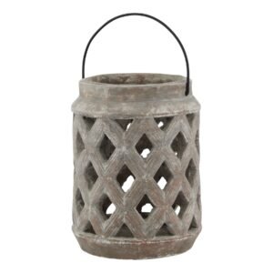 Toscano Brown Lattice Lantern