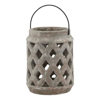 Toscano Brown Large Lattice Lantern