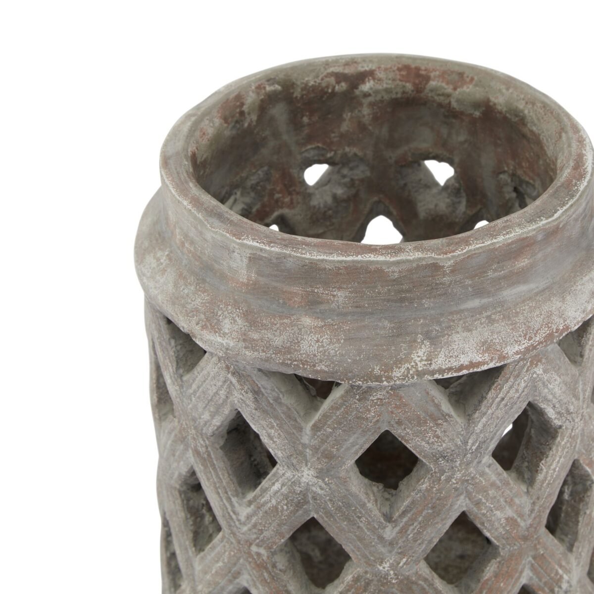 Toscano Brown Large Lattice Lantern