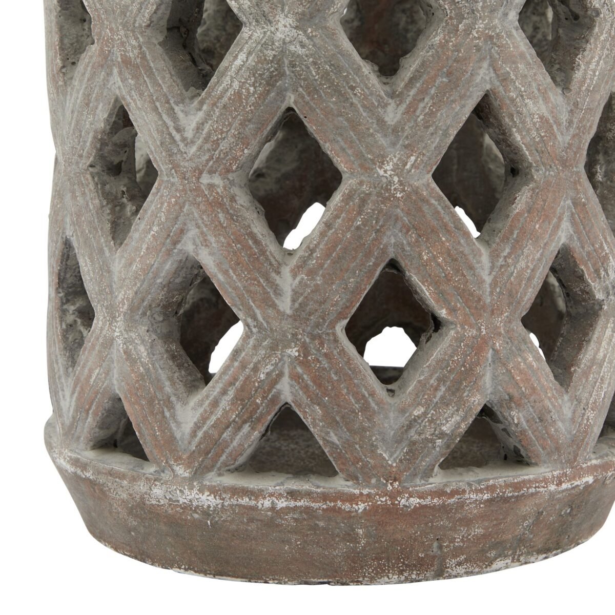 Toscano Brown Large Lattice Lantern