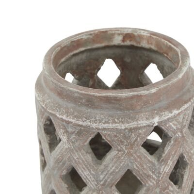 Toscano Brown Lattice Lantern