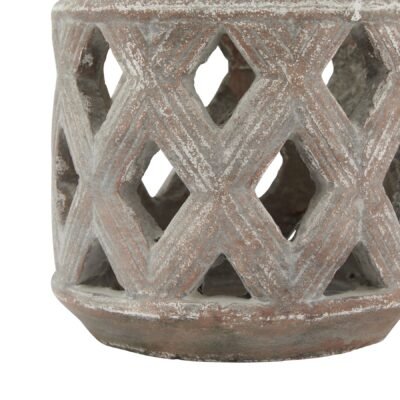 Toscano Brown Lattice Lantern