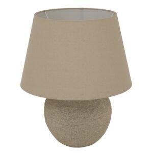 Bianca Antique White Candlestick Table Lamp With Linen Shade