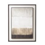 Alta White Feathers Art Mounted In Beaded Frame