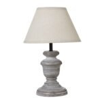 Augusta Column Table Lamp With Linen Shade