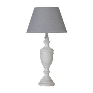 Dunum Column Table Lamp With Linen Shade