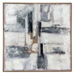 Alta White Feathers Art Mounted In Beaded Frame