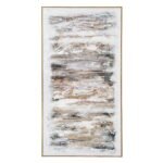 Alta White Feathers Art Mounted In Beaded Frame