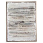 Alta White Feathers Art Mounted In Beaded Frame
