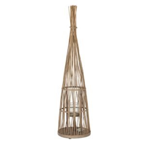 Large Standing Wicker Lantern